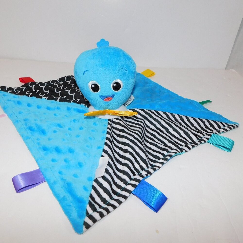 Baby Einstein Octopus Blue Musical Soothing Security Blanket Lovey Comforter Toy